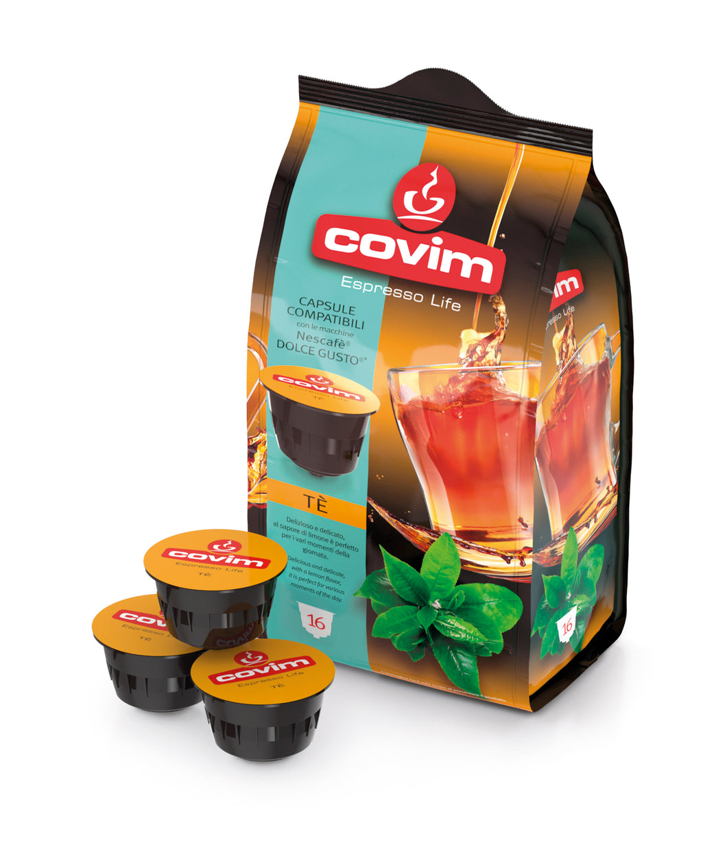 Covim 48 Pcs. GustoPiù - TE - 48 capsule (3 x 16) - Dolce Gusto®